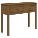 vidaXL Konsollskap honningbrun 100x35x75 cm heltre furu