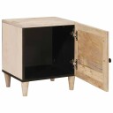  Nattbord Beige 40 x 33 x 46 cm heltre mango