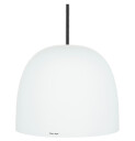 Piet Hein Super 215 Taklampe Opal med Sort Ledning