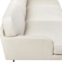 Gubi Flaneur Sofa LC 3 seters Ben Svart / Hot Madison 419 Off White