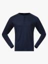 Bergans Lysebu Wool Henley Blå XL
