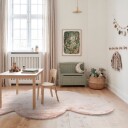 Barneteppe Aranga Super Soft Cloud rosa Størrelse: Ø 160 cm