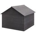 vidaXL Garasje for gressklipper grå 80x80x70 cm WPC