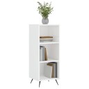 vidaXL Hylle høyglans hvit 34,5x32,5x90 cm konstruert tre
