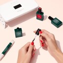 Manucurist Green Flash Full Routine  Hortencia & Poppy Red Kit