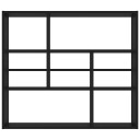 vidaXL Vegghylle svart 90x16x78 cm sponplate