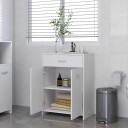 vidaXL Baderomsskap hvit 60x33x80 cm sponplate