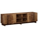 vidaXL TV benk 140 x 34.5 x 40 cm Gammelt tre Konstruert tre
