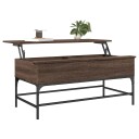  Salongbord brun eik 100x50x45 cm konstruert tre og metall 8721012479395