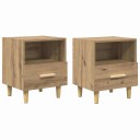  Nattbordskap 2 pcs artisan eik 40 x 35 x 47.5 cm Konstruert tre