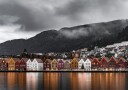 View of Bryggen Norway Plakat Plakat / 50x70cm