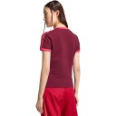 Adidas Originals 3S Tee Slim   Burgundy   M