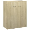 vidaXL Skjenk sonoma eik 60x30x75 cm sponplate