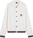 Tommy Jeans Tjm Rlx Cable Knitted Cardigan   OFF WHITE   S