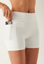 Bubbleroom Pocket Biker Shorts White L