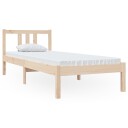 vidaXL Sengeramme heltre 75x190 cm 2FT6 Small Single