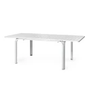 Nardi Alloro matbord 100x140 210 cm White White