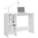 vidaXL Laptopbord hvit 102,5x35x75 cm sponplater