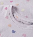 Name It T-skjorte - NmfVigga - Lavender Tåke/Fargerik Hearts - Name It - 4 år (104) - T-skjorte - Lilla