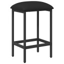 vidaXL Barstol Svart 40 x 32 x 74 cm Konstruert tre