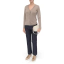 Max Mara Dame Strikkevarer Beige S,