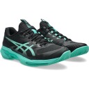 Asics Solution Speed FF 4 Clay Tennis  og padelsko herre Black/Aurora Green 44,5