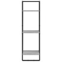  Vegghylle 3 etasjer grå sonoma 30x25x100 cm konstruert tre 8721012046405