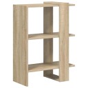 vidaXL Bokhylle Sonoma eik 52 x 25 x 71,5 cm Konstruert tre