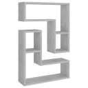 vidaXL Vegghyller 2 stk betonggrå 50x15x50 cm konstruert tre