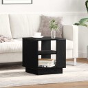  Kaffebord Svart Eik 40x40x43 cm Konstruert Tre