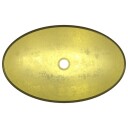 vidaXL Servant herdet glass 54,5x35x15,5 cm gull
