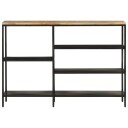  Konsollbord 110x30x75 cm grovt heltre mangotre og jern 8721012160873