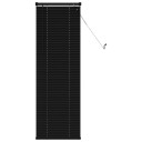 vidaXL Venetiansk persienne Svart 150 x 60 cm 25 mm PVC
