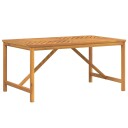 vidaXL Hagespisebord 150x90x74 cm heltre akasie