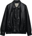Superdry Collared Oversized Bomber   BLACK   14