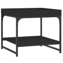 vidaXL Salongbord svart 49,5x49,5x45 cm konstruert tre