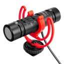 Boya BY-MM1 Pro Supercardioid Kameramikrofon Svart til Vlogging og Intervjuer