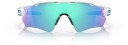 Oakley Radar EV Path Polished White Sky Blue w/ Prizm Sapphire