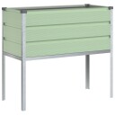 vidaXL Plantekassed Pastellgrønn 100 x 45 x 90 cm Galvanisert Stål