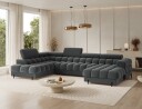 Feraria 6 seters Bubblig sovesofa med divan og sjeselong oppbevaring Venstre   Sola 06