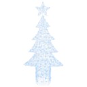  Juletre med 240 LED Kaldhvit 180 cm Akryl