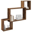 vidaXL Vegghylle Veggmontert Gammelt tre 91,5 x 15 x 76 cm