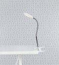 Flex Clip Skrivebordslampe Hvit/Krom