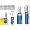 Cobolt 207 019 Malfres med Styrelager 19mm Standard Elektroverktøy Tilbehør