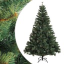 vidaXL Kunstig sammensatt juletre 210 cm PVC og metall Grønn