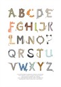 Animal Letters ABC Plakat Plakat / 70x100cm