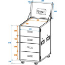 Roadinger Universal Drawer Case Wds-1 Wheels With Integrated Desk