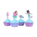 Cupcake Sett Havfrue Pk/24 