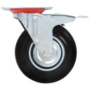  Svinghjul med doble bremser 4 stk 125 mm