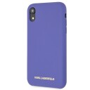 Karl Lagerfeld Silikondeksel iPhone Xr Fiolett